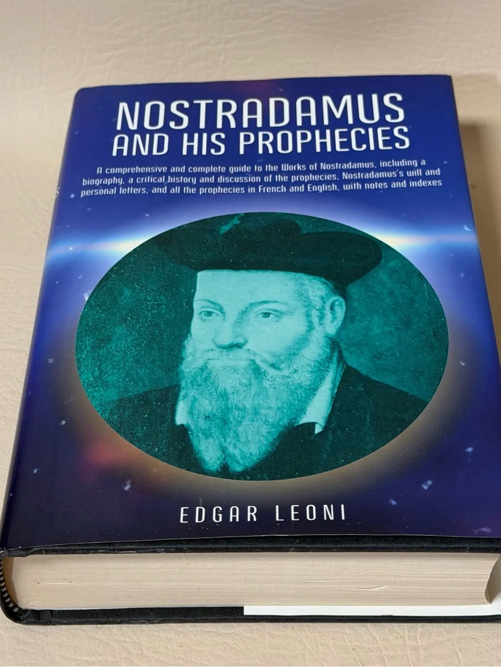 Nostradamus and His Prophecies by Edgar Leoni 1961 HC/DJ  Book